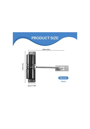 Ev Siyah Kemer Tekerlek Ayarlanabilir Çinko Alaşımlı Yaylı Kapı Kapatıcı