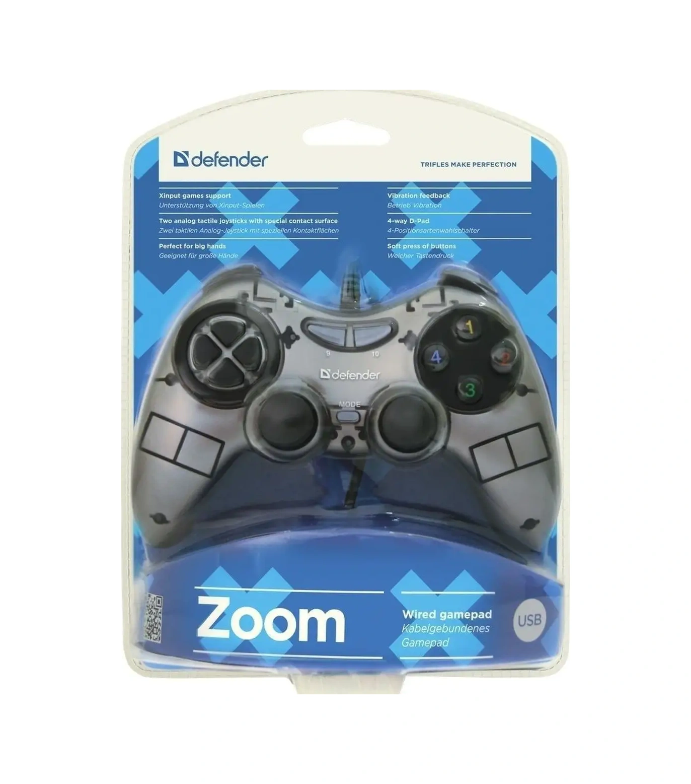 Defender Zoom Kablolu Joystick Pc Gamepad 5540473