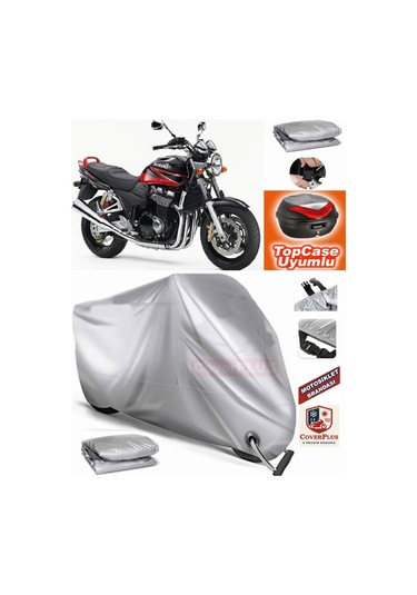 Coverplus Suzuki Gsx 1400 Branda Topcase Arka Çanta Uyumlu Motor Brandası Kilit Uyumlu