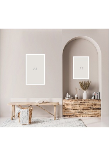 30x42cm - A3 - Resim & Poster & Fotoğraf Çerçevesi Beyaz