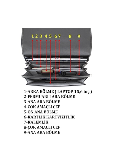 Case Club Evrak Çantası Anahtarlı Kilit Mekanizmalı Omuz Askılı Taba