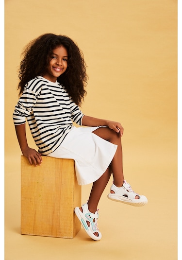 Vicco Rocket Işıklı Kız Okul Öncesi Beyaz Sandalet Beyaz