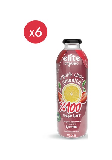 6'lı Organik Çilekli Limonita 700 Ml