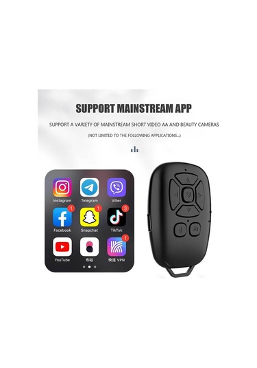 Instagram Tiktok Bluetooth Uzaktan Kumanda Sayfa Çevirici Video Kaydı Selfie Kumandası