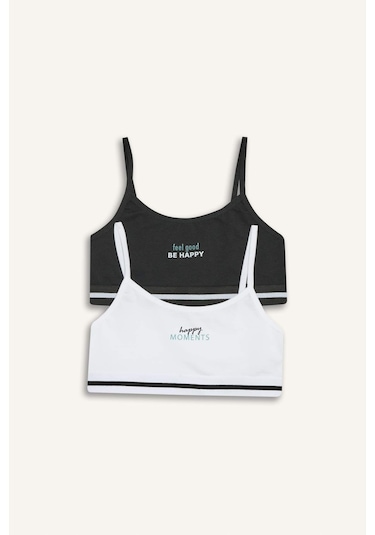 DeFacto Baskılı 2'li First Bra E8141A825SPWT34