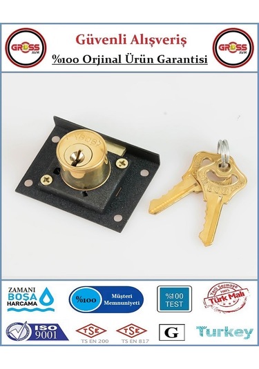 Drawer Lock Çekmece Kilidi 303 - Siyah