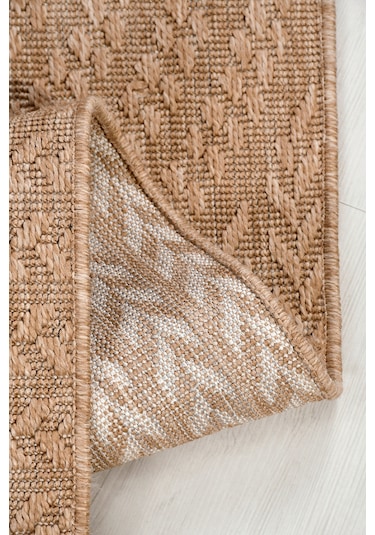 Sierra Halı Jüt Hasır Görünümlü Modern Kilim Ve Yolluk, İnce Bukle Dokuma Bej - Naturel