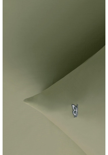 Sarev New Slow City Defne Yeşili %100 Pamuk Tek Kişilik Lastikli Çarşaf Seti Yeşil