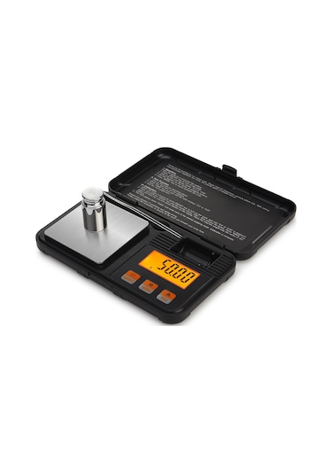 Gajeena Yüksek Hassasiyetli 200g/0.01g Mini Dijital Terazi - Mutfak, Kuyumcu Ve İlaç Ölçümleri İçin Siyah