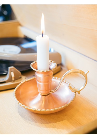 Bakır El Şamdanı Eritmel Model Mat Renk