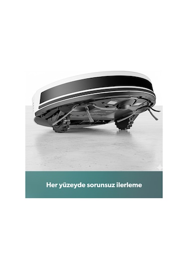Homend Alex 1288H Moplu Ve Akıllı Robot Süpürge Gyroscope Beyaz
