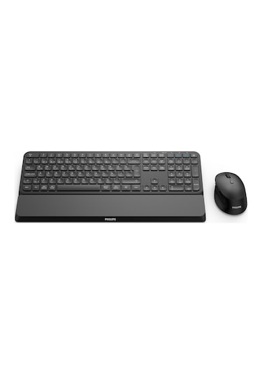 Philips Spt6607 Kablosuz Türkçe Q Klavye & Mouse Set Siyah