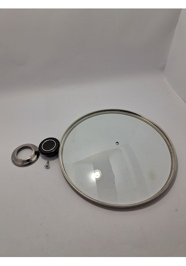 Cam Kapak 24 Cm Ve Parliement Mavi Kulp