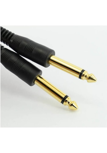 3 Metre - 6.3mm Mono Çivi Jak Gitar Amfi Enstrüman Kablosu