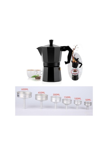 Moka Huni 50ml-600ml Espresso Kahve İçin Alüminyum 50ml
