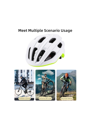 Yetişkin Ayarlanabilir Bisiklet Kaskı Rüzgar Geçirmez Dağ Bisikleti Kaskı Nefes Alabilir Bisiklet Kaskı Siyah