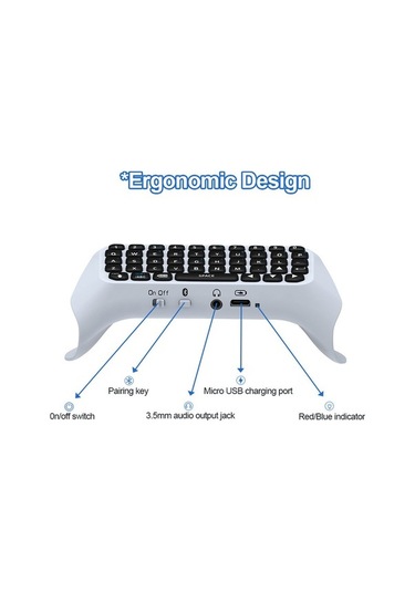 Carrier Ps5 Bluetooth Kablosuz Klavye - Mini Oyun Kumandası,