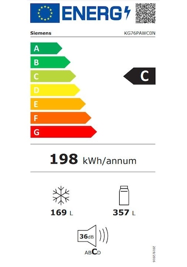 Siemens KG76PAWC0N 526 LT No-Frost Kombi Tipi Buzdolabı