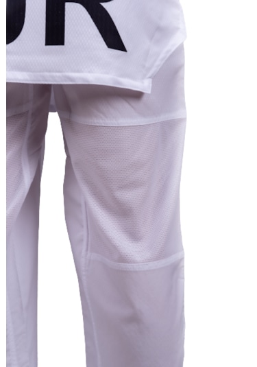 Profesyonel Siyah Yaka Ultra Fighter Kumaş Taekwondo Elbise Beyaz