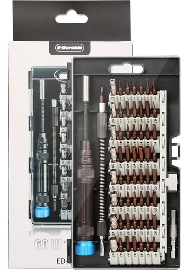 Tornavida Seti, 60'ı 1 Hassas Manyetik Sürücü Biti Profesyonel Elektronik Onarım Aracı Kiti