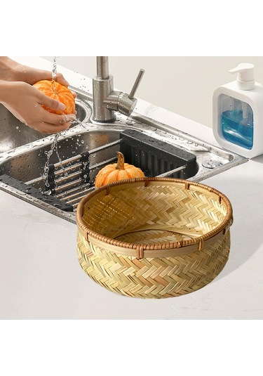 Suntek Dokuma Meyve Sepeti Masaüstü Oturma Odası Için S Kahverengi