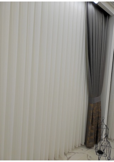 Çelik Dokuma Dökümlü Ütü Sevmez Tüm Odalar Için Spor Tül Perde (418829733)