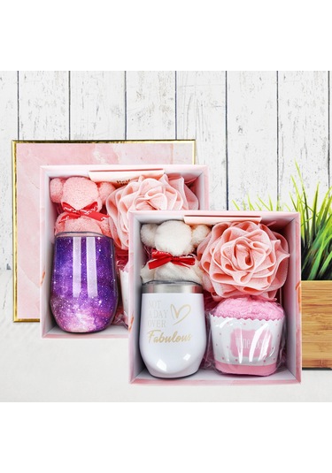 Ranyeek 12oz Çift Katlı Vakumlu Paslanmaz Çelik Termos Bardak 8'li Set - Isı/sıcak Tutma, Sprey Koruma, Hediye Kutusuyla Bardak+kapak+selamlaşma Kartı+diğer Aksesuarlar Diğer