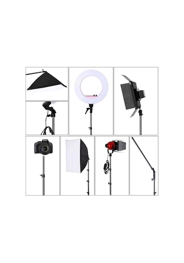 Kumandalı Tripod 2.1 Mt Telefon Ring Light Tutucu Lamba Işık Ayağı