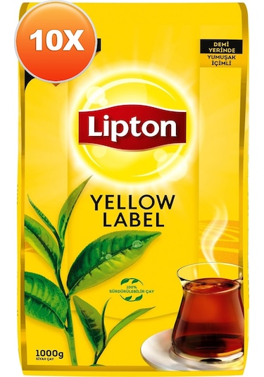 Lipton Yellow Label Dökme Çay 10 x 1 KG