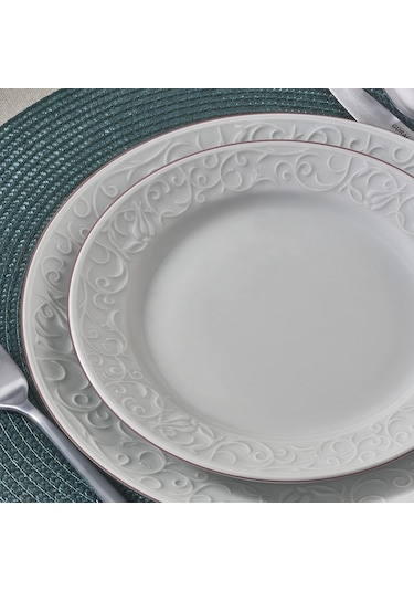 Güral Bahar Dalı 16 Parça 4 Kişilik Yemek Takımı - Copper Bakır