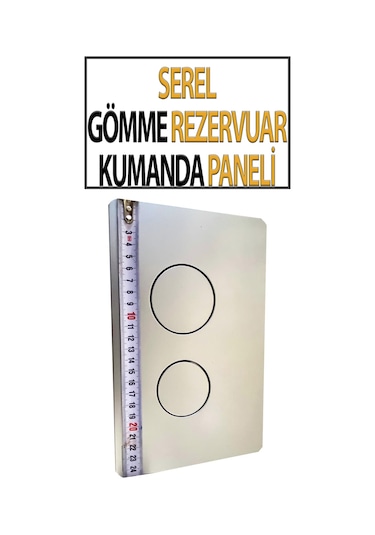 Serel Gömme Rezervuar Kumanda Paneli Beyaz