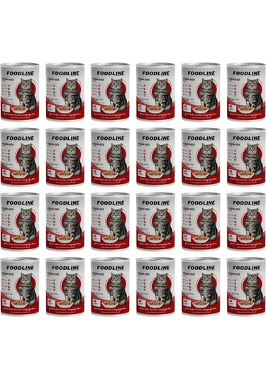 Foodline Biftekli Yetişkin Kedi Konservesi 24 x 400 G