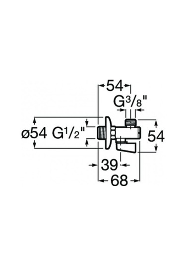 Roca Ara Musluk, Aqua, Filtreli, Krom, 1/2"-3/8" A525168200 Gri
