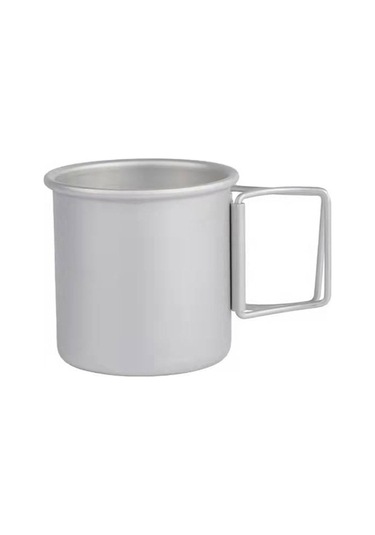 Sones Hk280 300ml Açık Kamp Katlanır Su Bardağı Taşınabilir Alüminyum Alaşımlı Bardak, Renk: Gümüş Çok Renkli