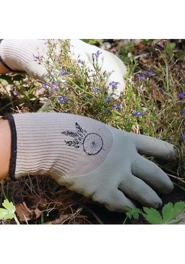 Rostaıng Boho Eldiven Bahçe Eldiveni Bej , Boz Kahverengi