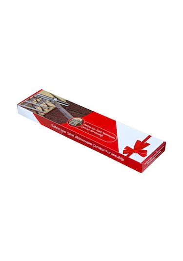 Pratik Balkon Çamaşır Kurutma Askısı - %100 Alüminyum Kurutmalık Gri