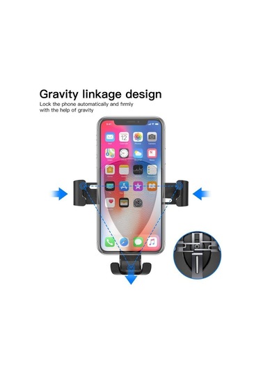 Juo Havalandırma Izgara Uyumlu 10W Kablosuz Şarjlı Araç İçi Telefon Tutucu
