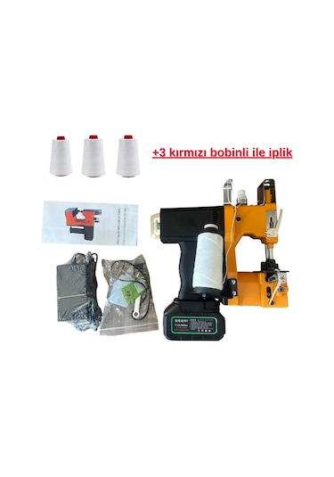 Ames Yuki Çuval Ağzı Dikiş Makinası Şarjlı 2600ma +3 İplikli Diğer