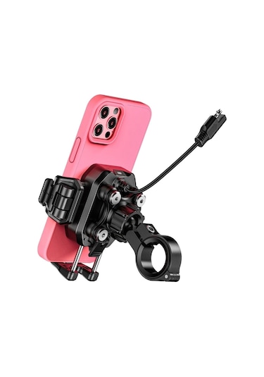 Nukrotech M33 Plus Titreşim Modüllü Telefon Tutucu Siyah