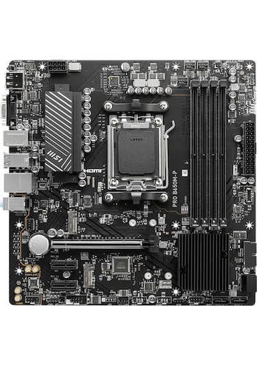 MSI Pro B650M-P AMD B650 6000 MHz (OC) DDR5 Soket AM5 mATX Anakart