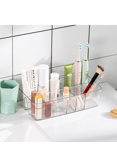 Şeffaf Plastik Saklama Kutusu Mutfak Depolama Lüks Banyo -