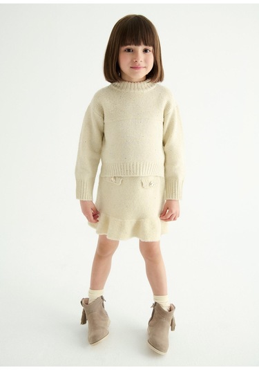 Mayoral Abel&lula Kız Çocuk Triko Etek Takım Bej