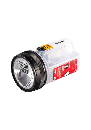 Campout Dış Mekan Çok Fonksiyonlu Led El Feneri Enerji Tasarruflu Süper Parlak Kamp Işık Su Geçirmez Taşınabilir Projektör Siyah