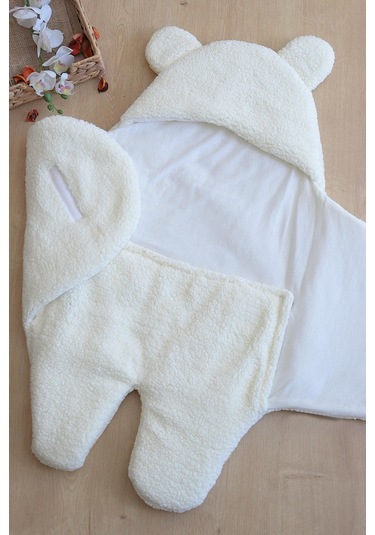 Kız Erkek Bebek Lüks Anakucağı Kundak Stl6399 Krem