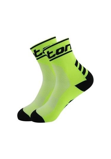 Yeşil Nefes Alabilen Ter Emici Bisiklet Çorapları Erkek Kadın Açık Spor Çorapları Yeşil