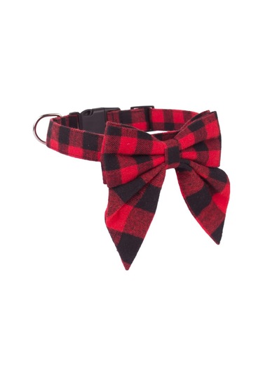 Leezsingfiyonklu Noel Köpek Tasması, Ayarlanabilir Pamuklu Kırmızı Kareli Papyon Büyük Köpekler İçin Noel Köpek Tasmaları Evcil Hayvanlar-8