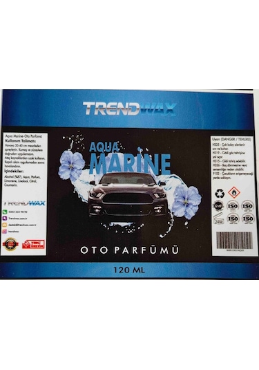 Trendwax Aqua Marine Oto Parfümü 120ml