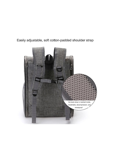 Cbtx Sjbb11 Evcil Hayvan Gezisi Nefes Alabilir Paket Gri