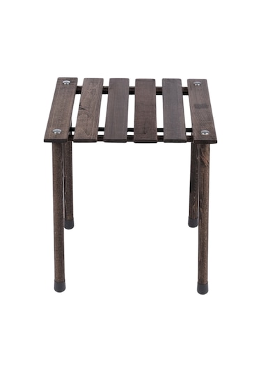 Bag The joy Mini Ahşap Katlanır Rulo Kamp ve Piknik Masası Antrasit