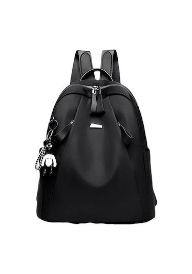 Moveevo Kadınlar İçin Pratik Günlük Sırt Çantası - Siyah, Hafif Kumaş, Bölmeli Depolama, Günlük Seyahat Ve İş İçin Uygun Siyah